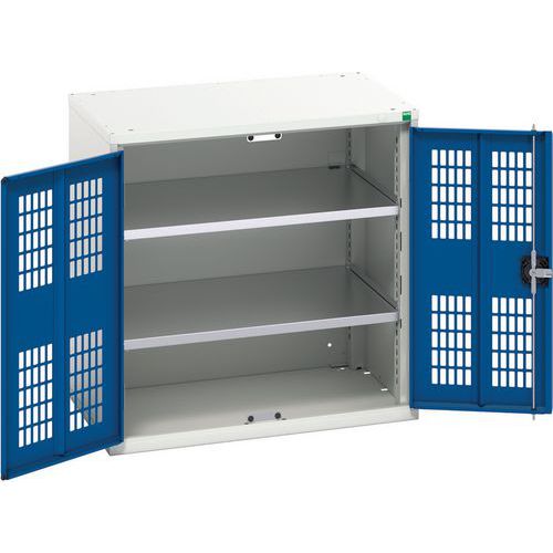 Bott Verso 2 Shelf Ventilated Metal Storage Cupboard WxD 800x550mm