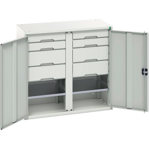 Bott Verso Multi Drawer/Shelves PPE Metal Cabinet HxW 1000x1050mm