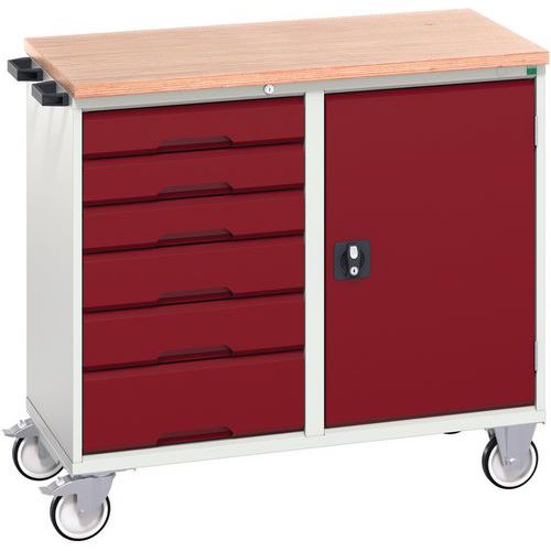 Bott Verso Mobile Workbench with Cupboard & 6 Drawers