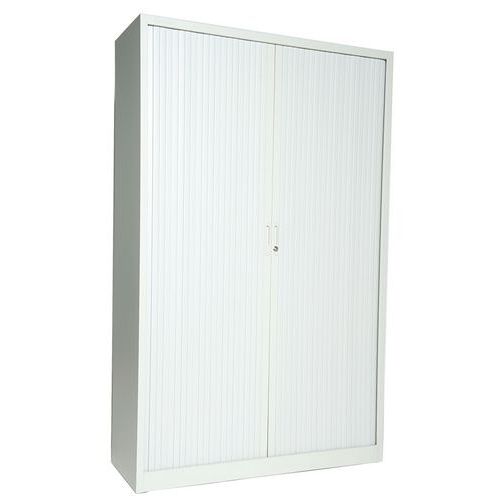 Tambour Metal Cupboards - 4 Shelf - HxW 1950x1200mm - Manutan Expert