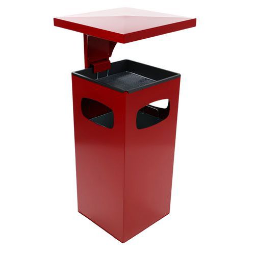 Standing Cigarette/Litter Bins - Outdoor - 38l Capacity - Manutan Expert Standing Cigarette/Litter Bins - Outdoor - 38l Capacity - Manutan Expert