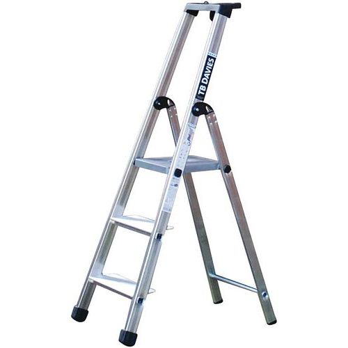 Aluminium Platform Step Ladder - Light Duty