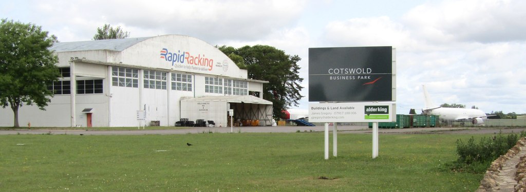 One of the Rapid Racking hangars on the Cotswold Business Park
