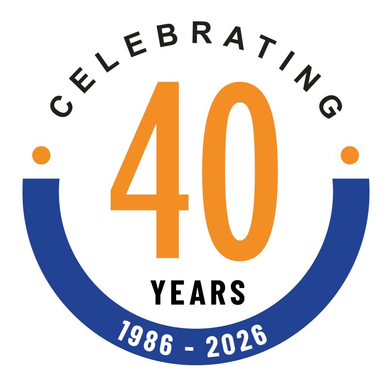 40 years of Rapid Racking logo