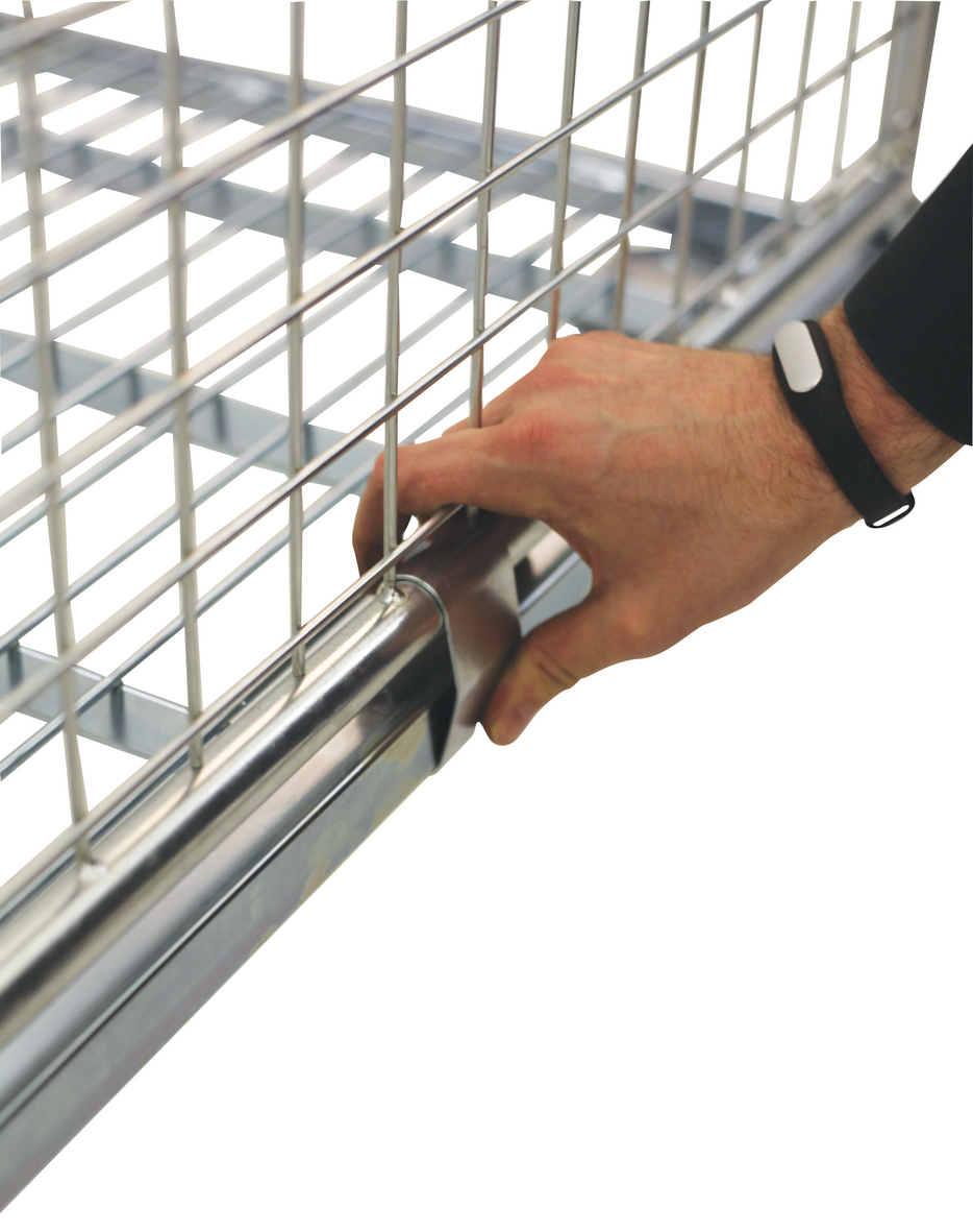 Mesh Caged Racking Steel Galvanised Mesh Cage - 400kg UDL - Rapid Racking