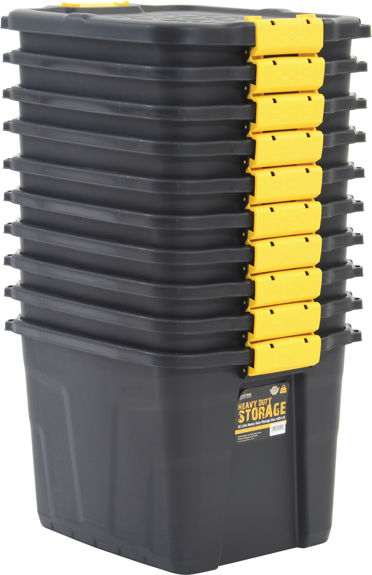 Strata Storage Boxes 42L Pack of 10 Rapid Racking