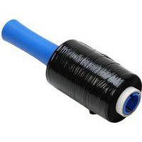 12 Black Stretch Wrap Rolls & Roller - Opaque - 125 Wide - Manutan Expert