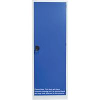 Used Blue Large Volume Locker - Clean & Dirty - HxWxD 1800x600x600mm