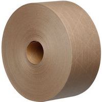 6 Rolls Of Kraft Reinforced Brown Tape - Water Activated Gummed Roll