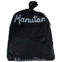 Light Duty Bin Bags - 60/160 Litre - Black Plastic - Manutan Expert