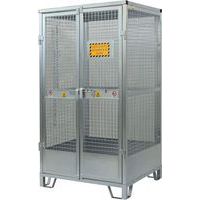 Galvanised Gas Cylinder Storage Cage - 9 to 12 Cylinders - Justrite