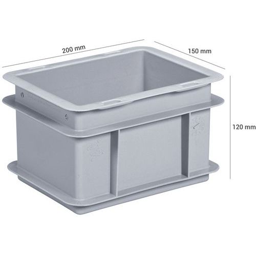 Grey Stacking Containers 2L to 9L - Rapid Racking