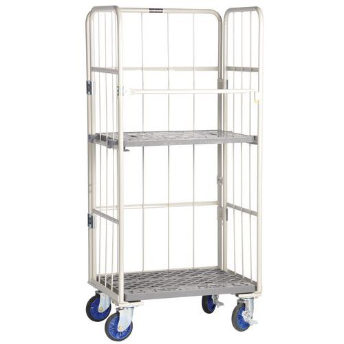 Stackable Pallet Roll Wire Cage Container - 500kg Heavy Duty - Matador