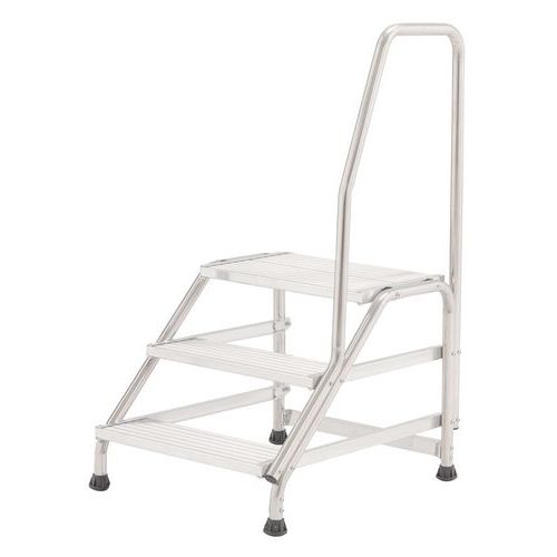 Fixed step stool with 1 handrail - Rapid Racking