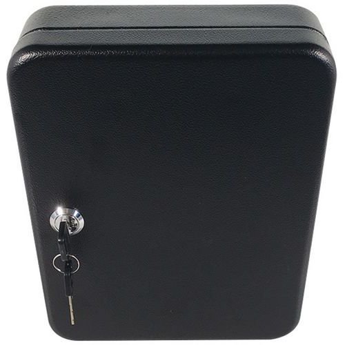 Small Deep Key Box Black Key Box with Key Lock - Rapid Racking
