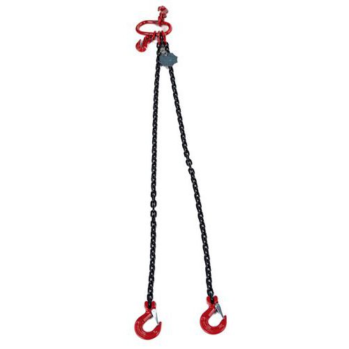 2 Leg Chain Lifting Slings with Safety Hook - Rapid Racking