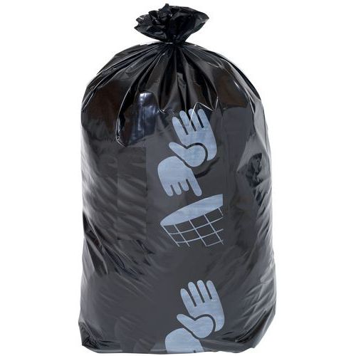 Black Bin Bag Heavy Duty Waste 60L to 160L Manutan Bienvenue