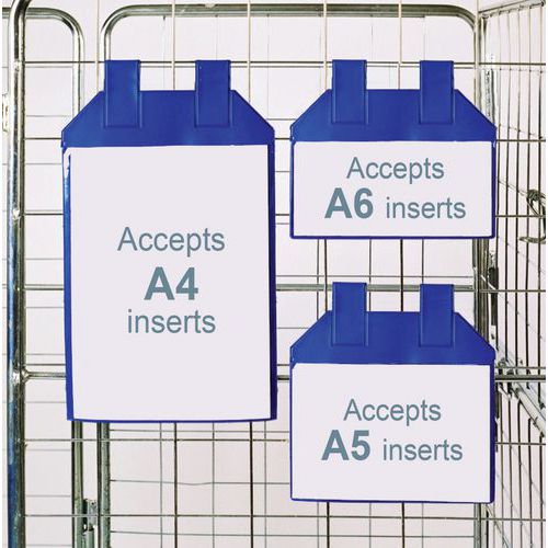 10 Magnetic Document Pockets for Pallets & Roll Containers – A4 to A6 ...