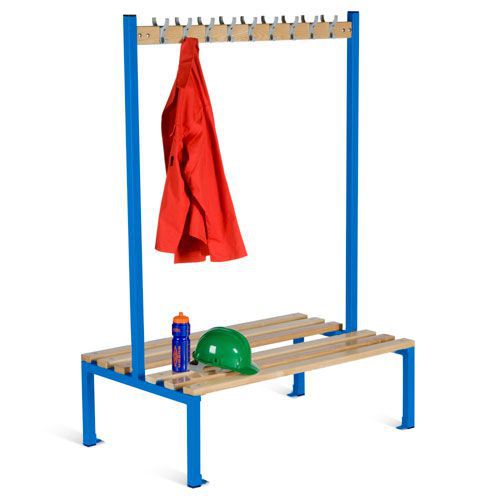 Double-Sided Bench Changing Room Coat Rack - Rapid Racking