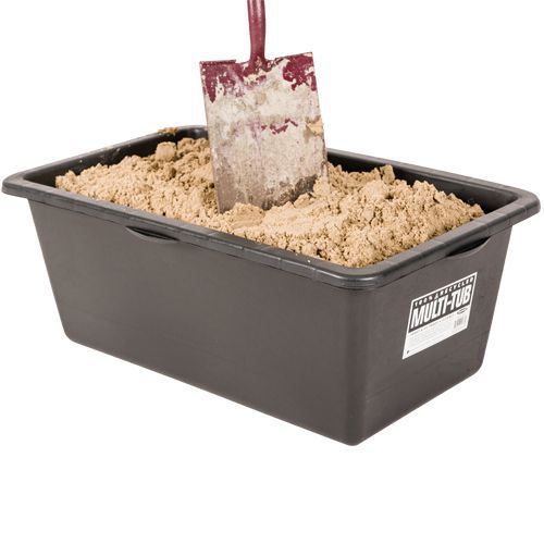 Heavy duty tubs are ideal for construction work. Heavy duty tubs are ideal for construction work.