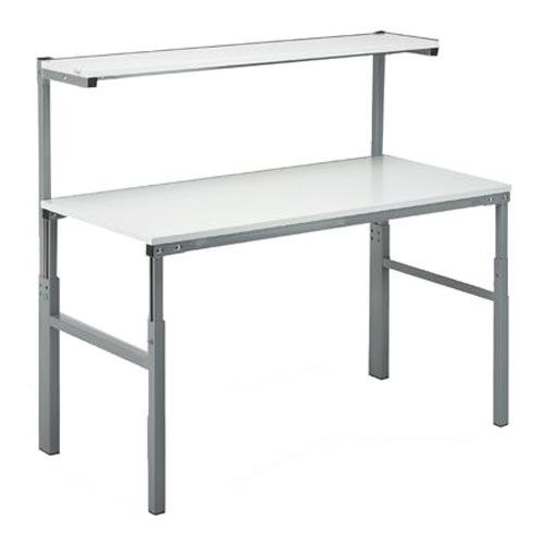 Height Adjustable Workbench with Upper Shelf Rapid Racking