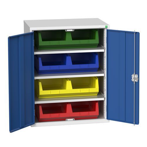Bott Verso Workshop Storage Cabinet With 8 Bins HxW 1000x800mm Bott Verso Workshop Storage Cabinet With 8 Bins HxW 1000x800mm