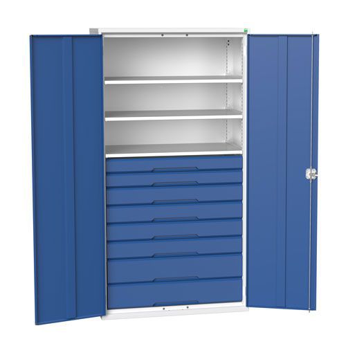 Bott Verso Multi Drawer/Shelves Kitted Metal Cabinet HxW 2000x1050mm Bott Verso Multi Drawer/Shelves Kitted Metal Cabinet HxW 2000x1050mm