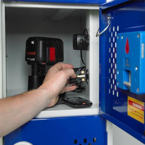 Tool Charging Lockers 48 Doors HxW 1800x300mm