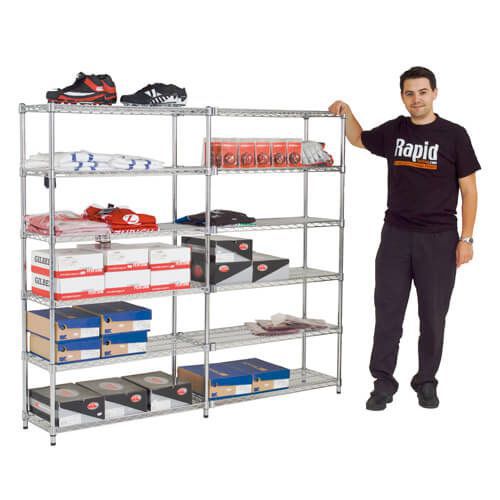 Pair of Additional Chrome Shelves (1830w) Pair of Additional Chrome Shelves (1830w)