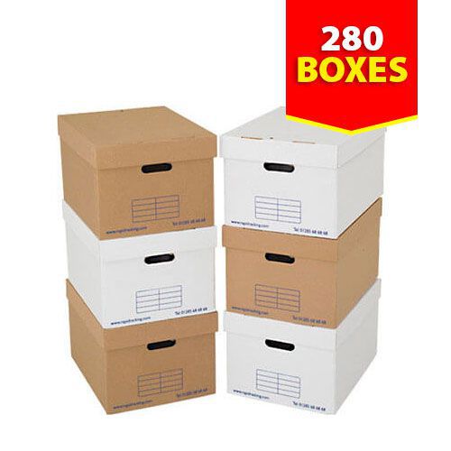 Archive Storage Boxes - Pack of 280 Archive Storage Boxes - Pack of 280