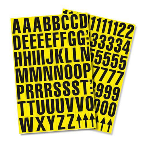 Self Adhesive Individual Numbers 9.5x6mm - Rapid Racking