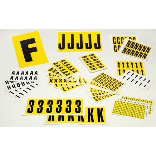 Self Adhesive Numbers Rapid Racking