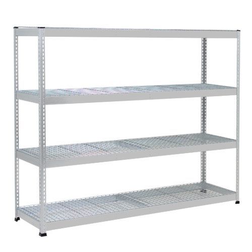 Rapid 1 Heavy Duty Shelving (1980h x 1830w) Grey - 4 Wire Mesh Shelves Rapid 1 Heavy Duty Shelving (1980h x 1830w) Grey - 4 Wire Mesh Shelves