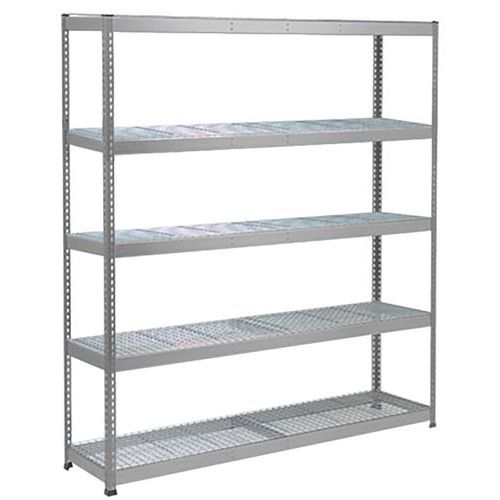Rapid 1 Heavy Duty Shelving (1980h x 1830w) Grey - 5 Wire Mesh Shelves Rapid 1 Heavy Duty Shelving (1980h x 1830w) Grey - 5 Wire Mesh Shelves
