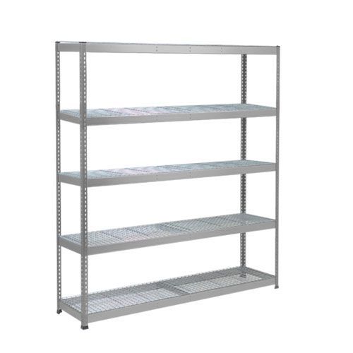 Rapid 1 Heavy Duty Shelving (1980h x 2440w) Grey - 5 Wire Mesh Shelves Rapid 1 Heavy Duty Shelving (1980h x 2440w) Grey - 5 Wire Mesh Shelves