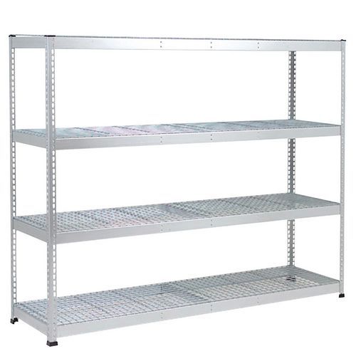 Rapid 1 Heavy Duty Shelving (1980h x 1830w) Galvanized - 4 Wire Mesh Shelves Rapid 1 Heavy Duty Shelving (1980h x 1830w) Galvanized - 4 Wire Mesh Shelves