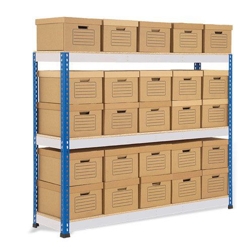 Rapid Racking Packaged Rapid 1 single sided archive storage - Rapid Racking