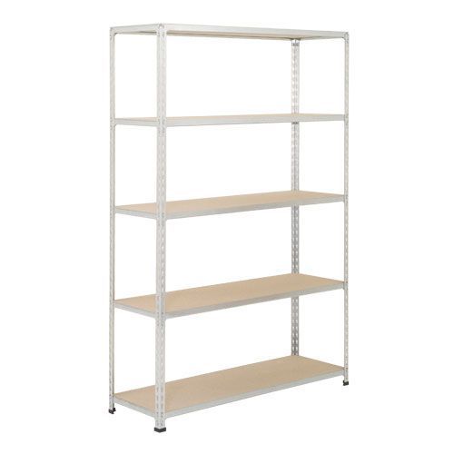 Rapid 2 Shelving (1600h x 1525w) Grey - 5 Chipboard Shelves