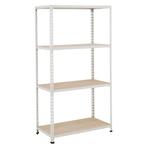 Rapid 2 Shelving (1600h x 1525w) Grey - 4 Chipboard Shelves Rapid 2 Shelving (1600h x 1525w) Grey - 4 Chipboard Shelves