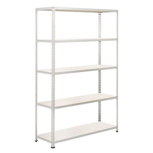 Rapid 2 Shelving (1980h x 1220w) Galvanized - 5 Melamine Shelves Rapid 2 Shelving (1980h x 1220w) Galvanized - 5 Melamine Shelves
