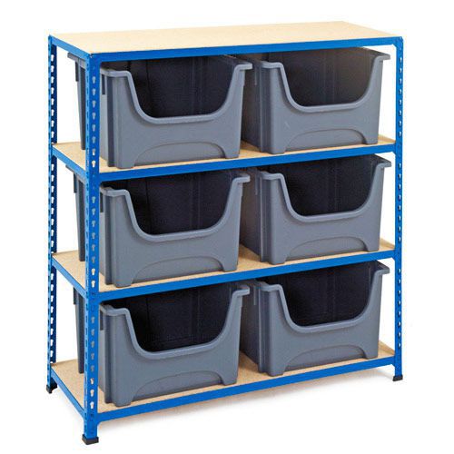 Bin Storage 6 Bin Storage Unit From Rapid Racking