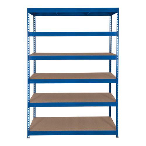 Rapid 3 Shelving (1600h x 900w) Blue - 6 Fibreboard Shelves Rapid 3 Shelving (1600h x 900w) Blue - 6 Fibreboard Shelves