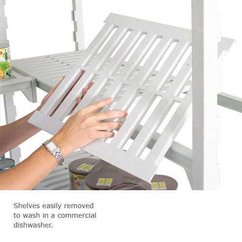 Cambro shelving with 4 ventilated shelves 1800h x 1200w rapid racking