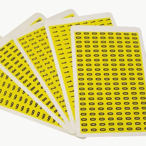 Self Adhesive Individual Numbers 9.5x6mm Rapid Racking