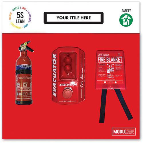 Fully Equipped Fire Safety Shadow Board Kit – 5S Lean Modulean ...
