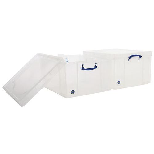 145 L Clear Really Useful Box Pack of 2 Rapid Racking