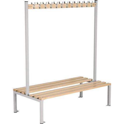 Double-Sided Bench Changing Room Coat Rack Rapid Racking