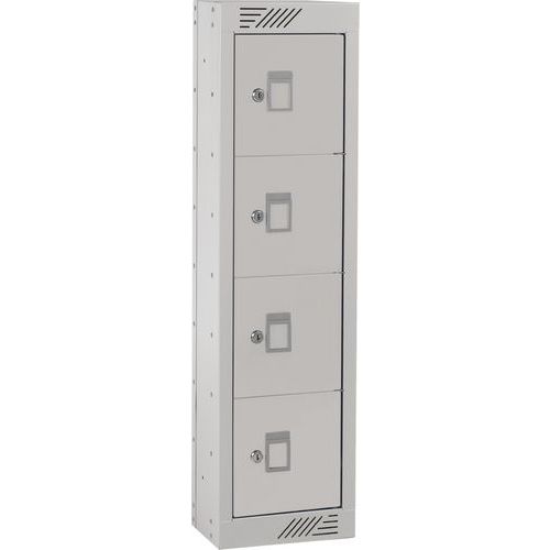 Grey Personal Effects Locker With 4 Doors Grey Personal Effects Locker With 4 Doors