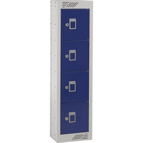 Blue Personal Effects Locker With 4 Doors Blue Personal Effects Locker With 4 Doors