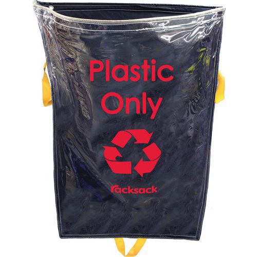 Clear Warehouse Racking Recycling Bags for Waste Segregation - Racksack ...